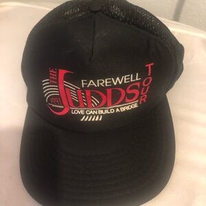 The Judds 1991 Farewell Tour Black Trucker Cap- 174A $20 or $15 w/offer